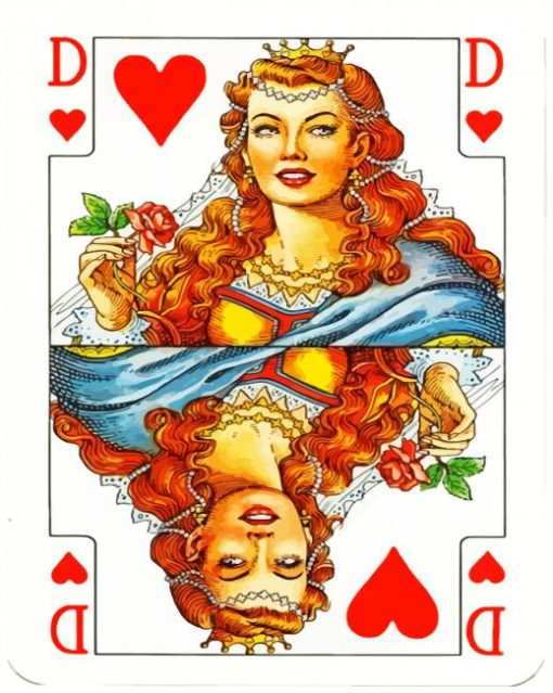 Queen Of Hearts Card paint by numbers