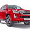 Cool Red Isuzu Car paint by numbers