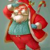 Aesthetic Santa Gnome paint by numbers