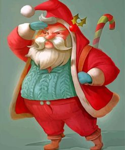 Aesthetic Santa Gnome paint by numbers