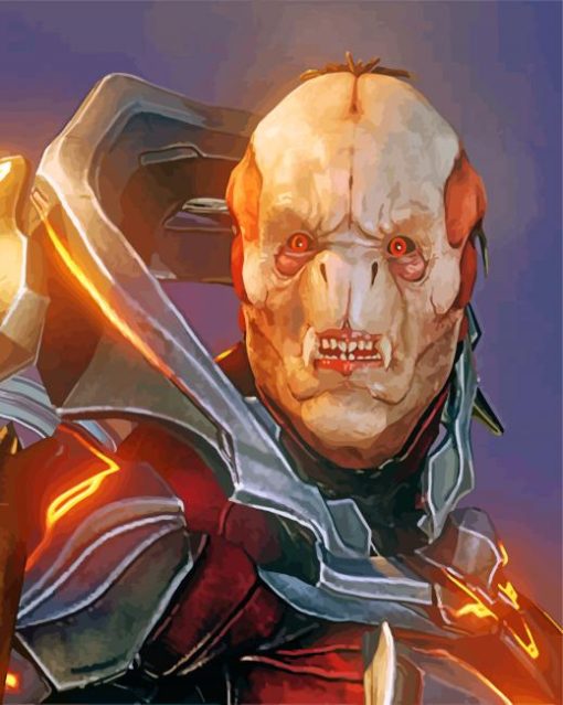 Scary Didact Video Game paint by numbers