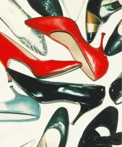 Shoes Andy Warhol paint by numbers