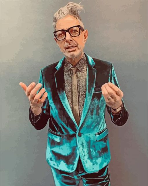 The American Actor Goldblum paint by numbers