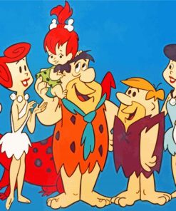 The Flintstones Cartoons paint by numbers