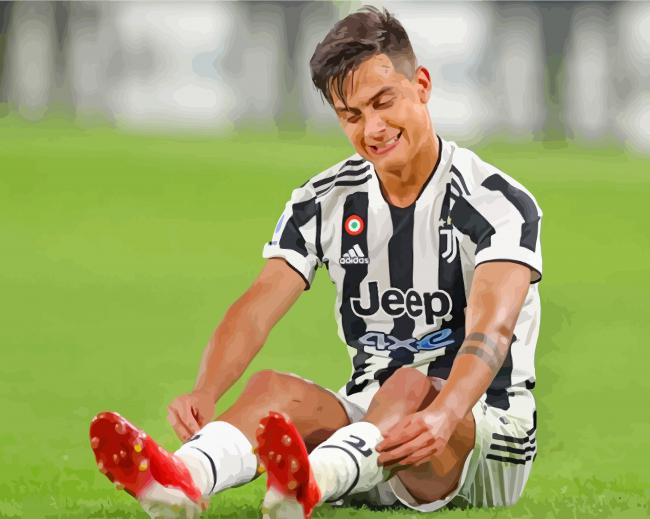 Paulo Dybala Juventus Paint By Numbers - Canvas Paint by numbers