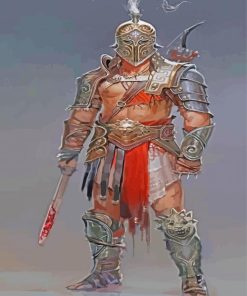 Warrior Gladiator paint by numbers