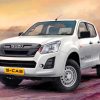 White Isuzu D Max Car paint by numbers