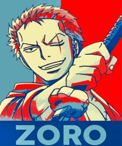 Zoro One Piece Illustration paint by numbers