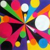 Abstract Colorful Circles paint by numbers