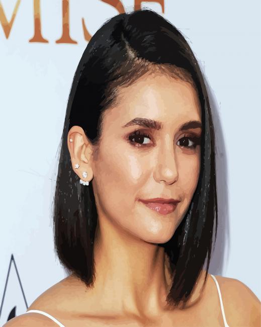 Nina Dobrev Actress paint by numbers