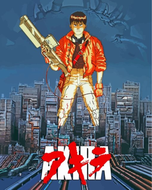 Akira Anime Poster paint by numbers