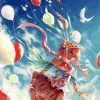 Anime Girl Balloons paint by numbers