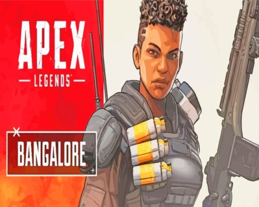 Bangalore Apex Legends paint by numbers