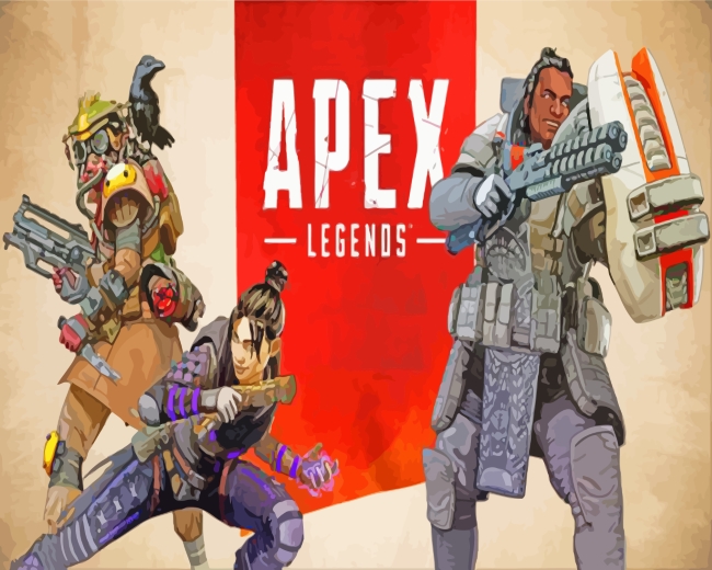 Apex Legends Video Game paint by numbers