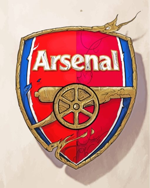 Arsenal Logo paint by numbers