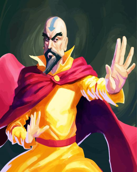 Avatar Tenzin Character paint by numbers