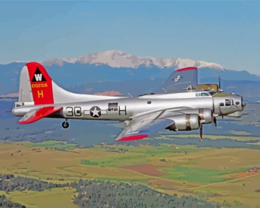 Boeing B-17 Flying Fortress paint by numbers