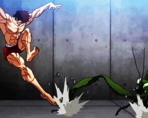 Baki Fighting Mantis paint by numbers