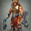 Aesthetic Barbarian Man paint by numbers