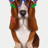 Basset Hound With Glasses paint by numbers