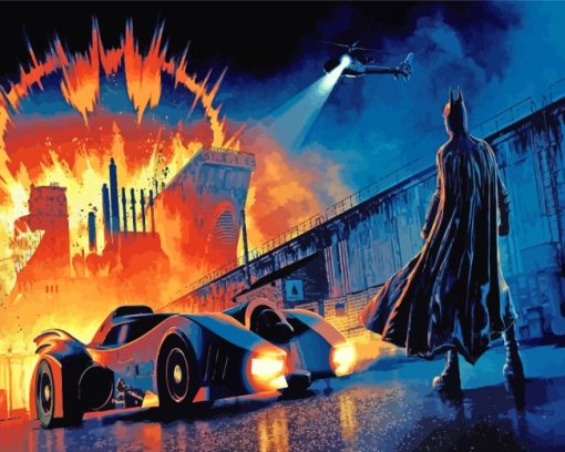 Batman Batmobile paint by numbers