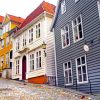 Houses Buildings In Bergen paint by numbers