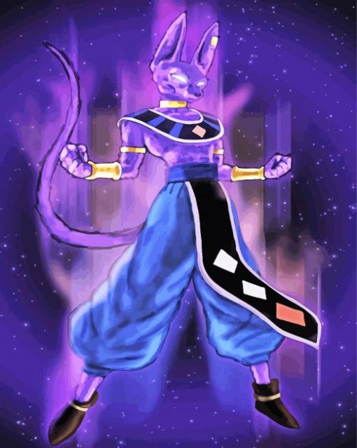 Beerus Character paint by numbers