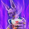Beerus Drinking Coffee paint by numbers
