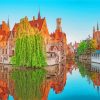 Belgium Bruges City paint by numbers