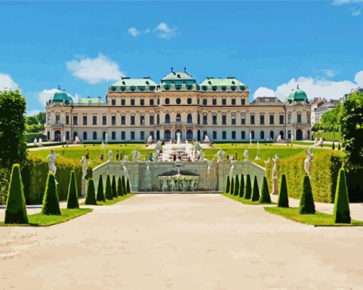 The Belvedere Palace paint by numbers