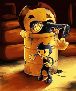 Bendy Game Character paint by numbers