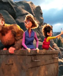 Bigfoot Family Animation Movie paint by numbers