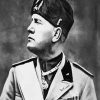 Black And White Benito Mussolini paint by numbers