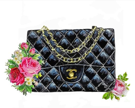Black Chanel Bag paint by numbers