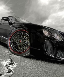 Luxury Black Bentley paint by numbers