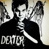 Black And White Dexter paint by numbers