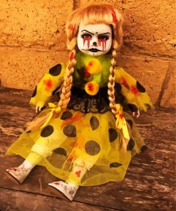 Blond Creepy Doll paint by numbers