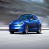 Blue Tesla Car paint by numbers