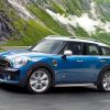Cool Blue Mini Cooper paint by numbers
