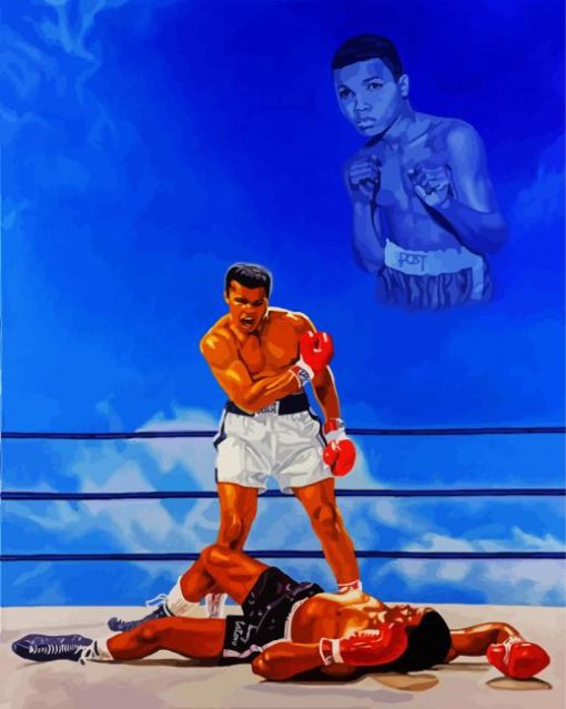 Muhammad Ali Professional Boxer paint by numbers