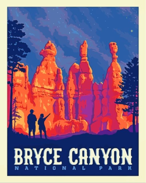 Bryce Canyon National Park Poster paint by numbers