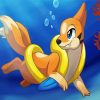 Buizel Swimming Underwater paint by numbers