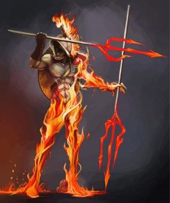 Burning Gladiator paint by numbers