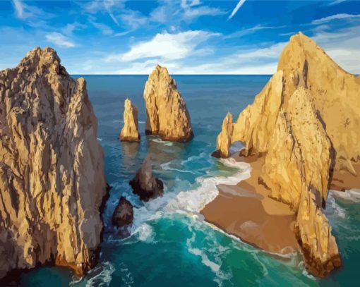 Cabo San Lucas Sea paint by numbers