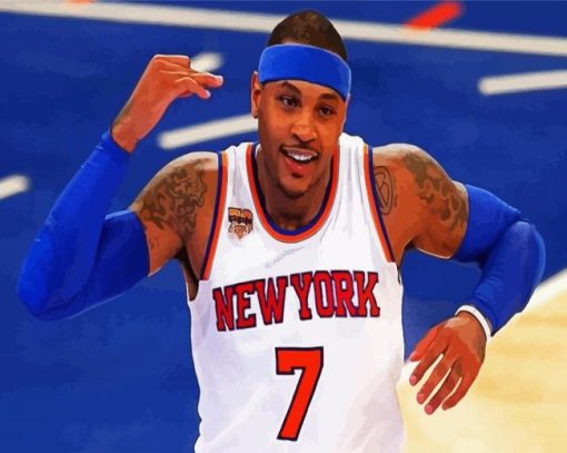 Carmelo Anthony paint by numbers