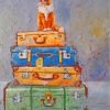 Cat On Bags Art paint by numbers
