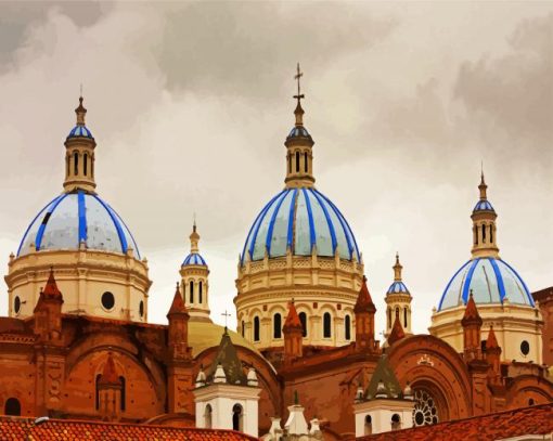 Cathedral Of The Immaculate Conception Ecuador paint by numbers