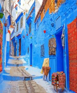 Chafchaouen City paint by numbers