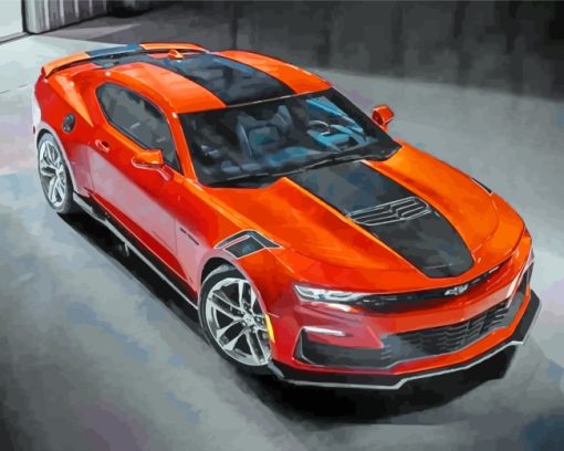 Chevy Camaro Car paint by numbers
