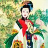 Gorgeous Chinese Girl paint by numbers